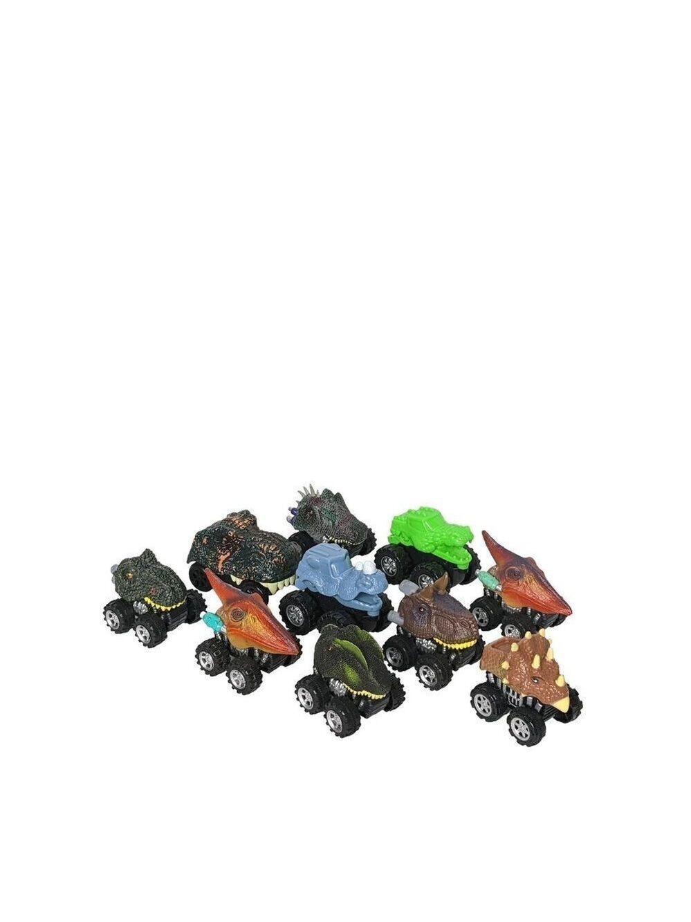 Dinosaur Heads Monster Trucks Vehicles Lot 10